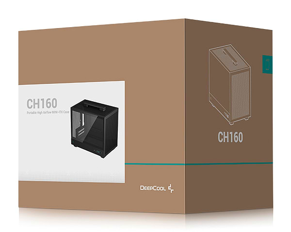 Фото - Корпус Deepcool CH160 Black (R-CH160-BKNGI0-G-1) без БП