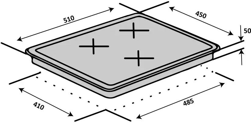 Фото - Варильна поверхня електрична Ventolux CH 43 TC SL