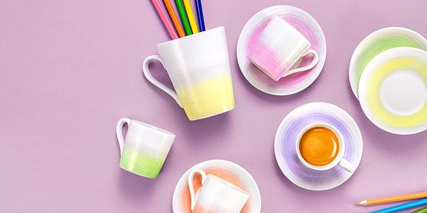 Фото - Набор чашек tescoma 387714 myCOFFEE с блюдцем 6 шт. Pastels