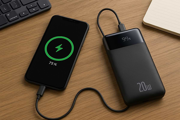 Фото - Батарея мобільна Baseus Bipow Digital Display Fast Charge Power Bank 20000mAh 20W Black Overseas Edition (PPBD050501)