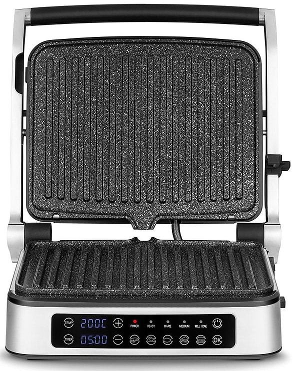 Фото - Мікропошкодження - Гриль-барбекю електричний Zeegma GRILL CHEF 2.0 SILVER