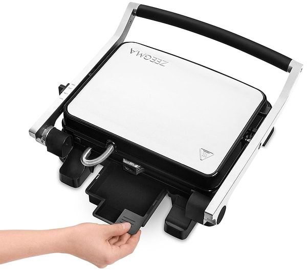 Фото - Мікропошкодження - Гриль-барбекю електричний Zeegma GRILL CHEF 2.0 SILVER