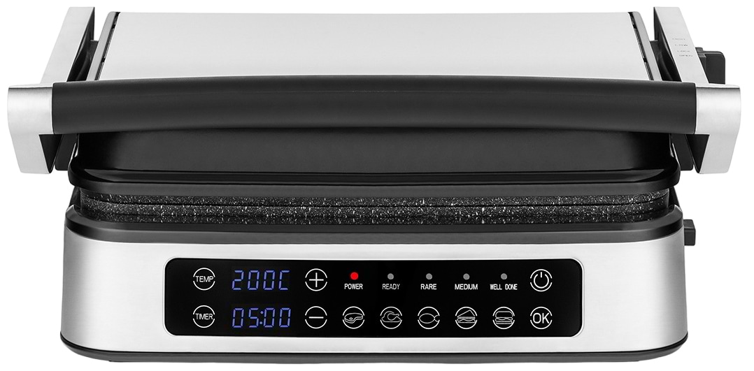 Гриль-барбекю электрический Zeegma GRILL CHEF 2.0 SILVER - Фото 1