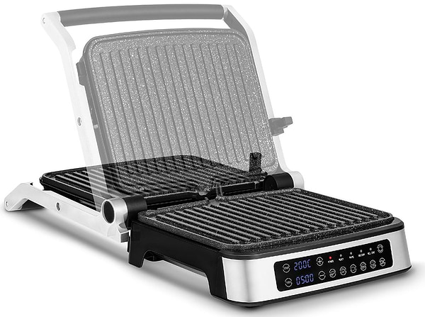 Фото - Мікропошкодження - Гриль-барбекю електричний Zeegma GRILL CHEF 2.0 SILVER
