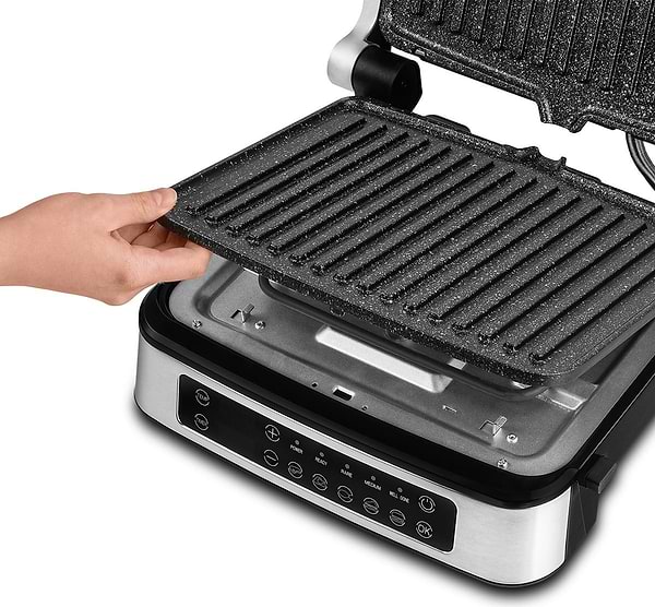 Фото - Мікропошкодження - Гриль-барбекю електричний Zeegma GRILL CHEF 2.0 SILVER