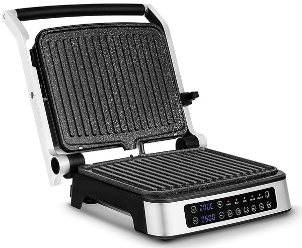 Фото - Мікропошкодження - Гриль-барбекю електричний Zeegma GRILL CHEF 2.0 SILVER