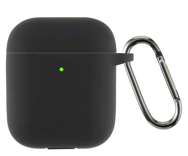 Фото - Чехол для наушников Armorstandart Ultrathin Silicone Case With Hook for Apple AirPods 2 Black (ARM59679)