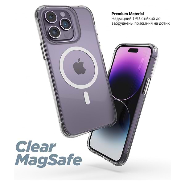 Фото - Чохол для смартфону Armorstandart Clear Magsafe for Apple iPhone 15 Pro Max Tansparent (ARM71052)