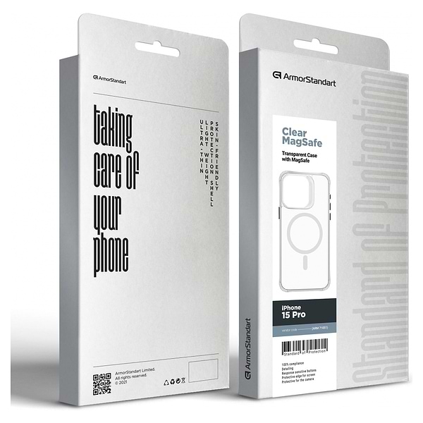 Фото - Чохол для смартфону Armorstandart Clear Magsafe for Apple iPhone 15 Pro Tansparent (ARM71051)