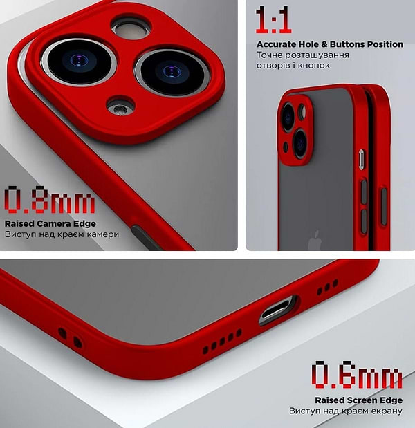 Фото - Чохол для смартфону Armorstandart Frosted Matte for Realme C55 Red (ARM70485)