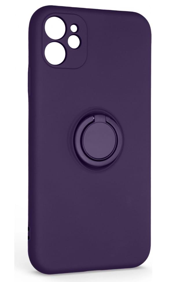 Чохол для смартфону Armorstandart Icon Ring for Apple iPhone 11 Dark Purple (ARM68646) - Фото 1
