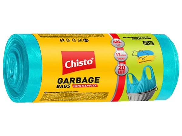 Фото - Пакет для сміття Chisto 60 л (4823098414032) Фото - Пакет для сміття Chisto 60 л (4823098414032)
