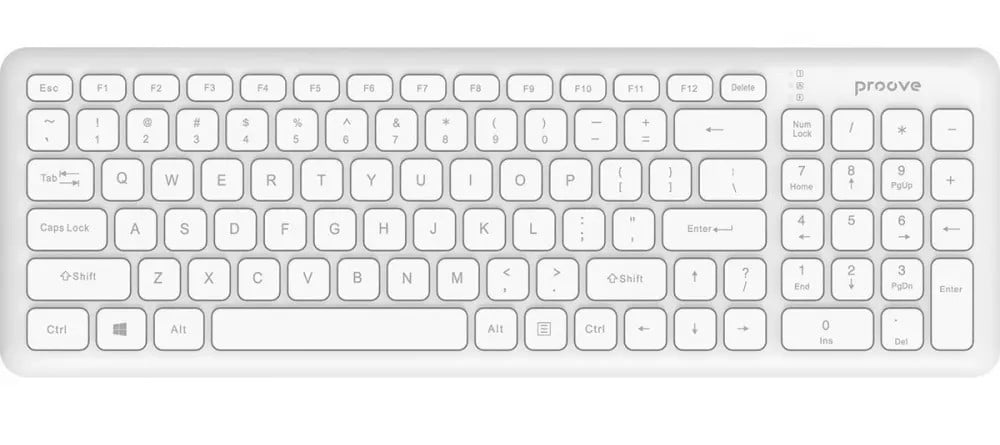 Клавиатура беспроводная Proove Classic Code white (KBCD00003002) - Фото 1