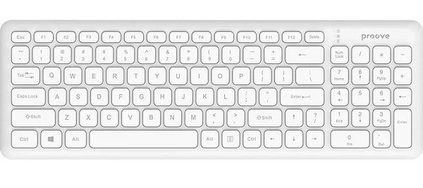 Фото - Клавіатура бездротова Proove Classic Code white (KBCD00003002)