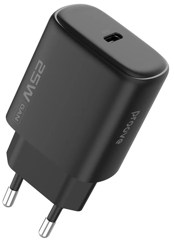 Фото - Сетевое зарядное устройство Proove Silicone Power 2 25W Type-C Black (WCSP25010001)