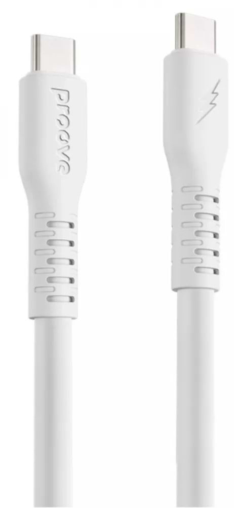 Кабель синхронізації даних Proove Eternal Type-C to Type-C 60W 2m White (CCET60002222) - Фото 1