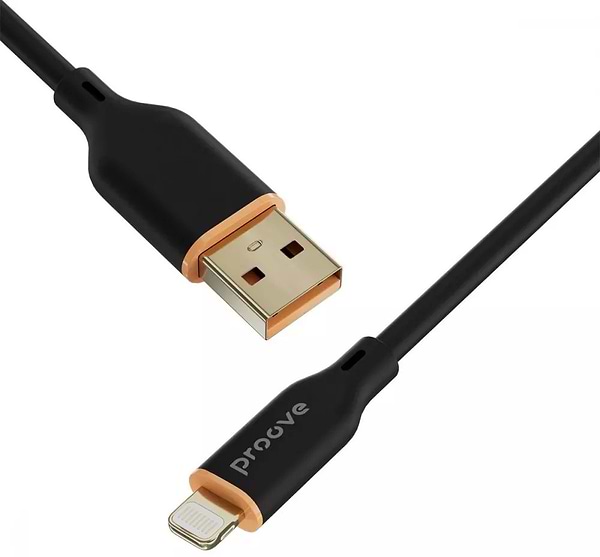 Фото - Кабель синхронізації даних Proove Jelly Silicone Lightning 2.4A (1m) Black (491980001)