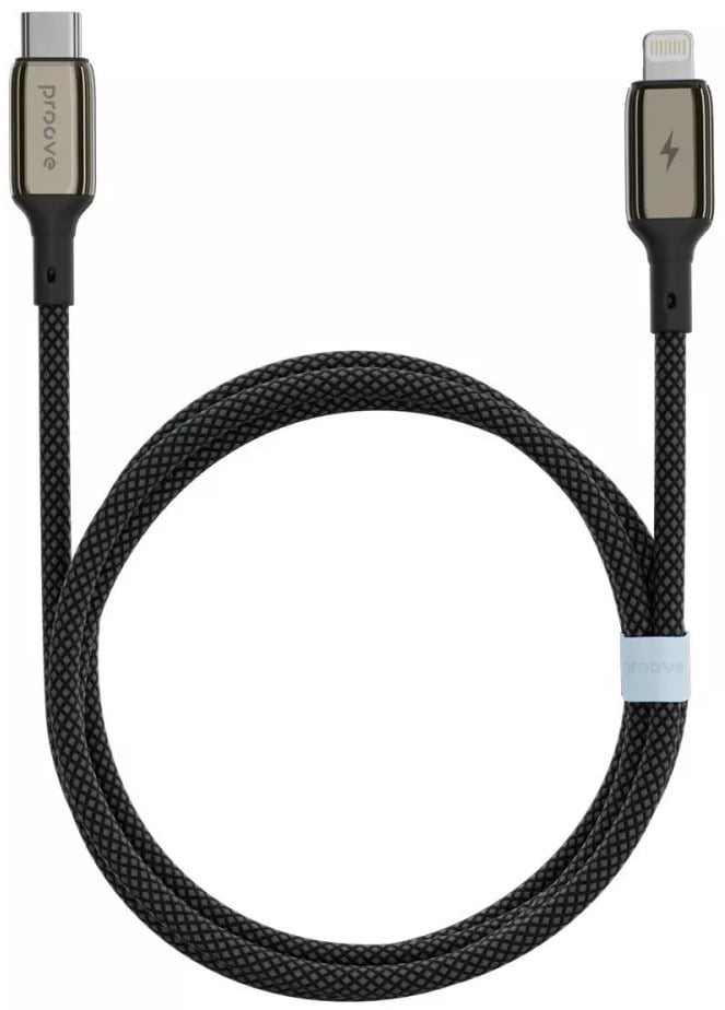 Кабель синхронизації даних Proove Dense Metal Type-C to Lightning 27W 1m Black (CCDM27002101)