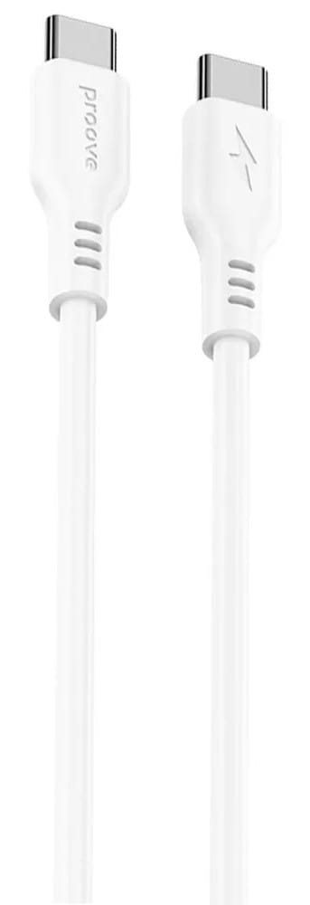 Фото - Кабель синхронизации данных Proove Rebirth Type-C to Type-С 60W (1m) white (CCRE61002202)