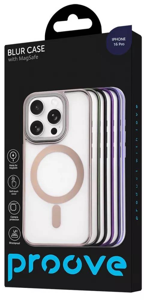 Фото - Чохол для смартфону Proove Blur Case with Magnetic Ring iPhone 16 Pro Black (PCBCIP16P002)