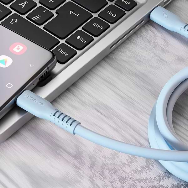 Фото - Кабель синхронізації даних Proove Eternal Type-C to Type-C 60W 2m Light Blue (CCET60002228)