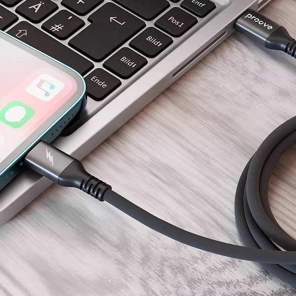 Фото - Кабель синхронизации данных Proove ReGen Silicone Type-C to Lightning 27W 2m Black (CCRS60002121)