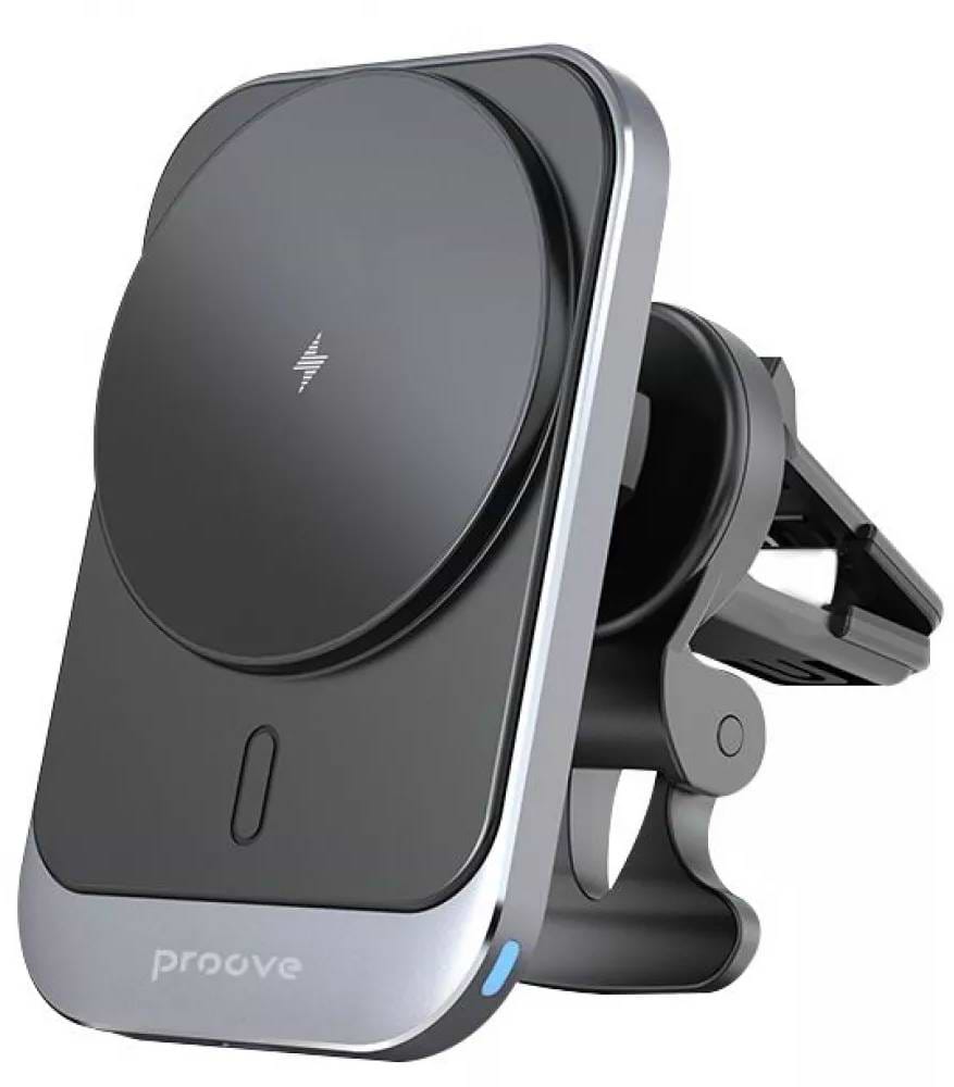 Автодержатель с беспроводной зарядкой Proove Square Magnetic PRO 15W - Фото 1
