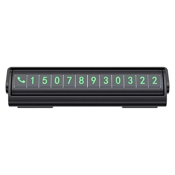 Фото - Парковочная карта Proove Twins Parking Number Plate Black (AATP00000001)