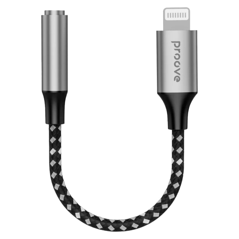 Перехідник аудіо Proove SoundMesh Lightning to 3.5 mm Gray (ACSM00005101)