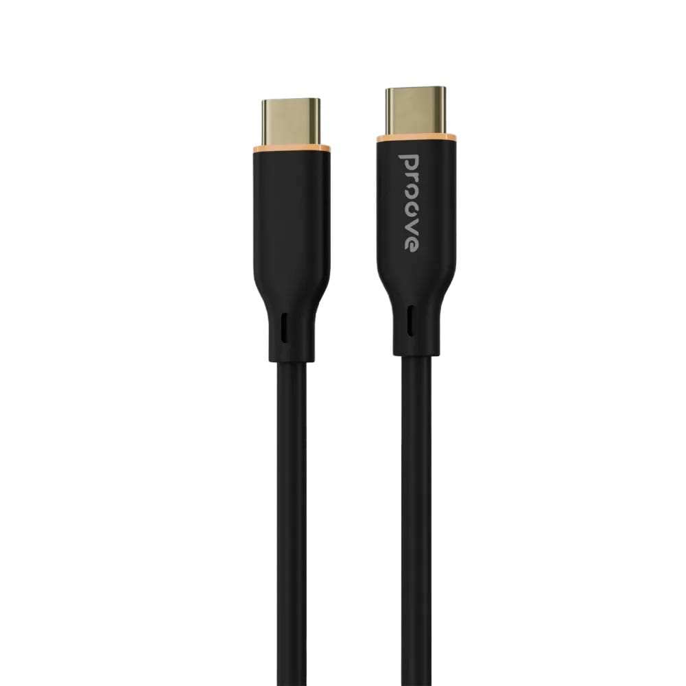 Кабель Proove Jelly Silicone Type-C to Type-C 60W 1m Black (492010001)
