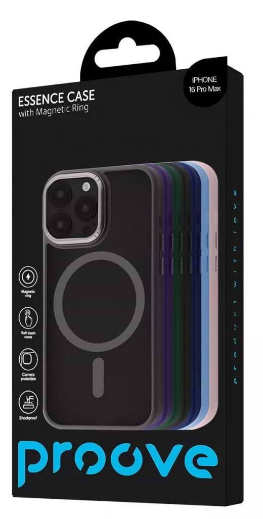 Фото - Чохол для смартфону Proove Essence Case with Magnetic Ring iPhone 16 Pro Midnight Blue (PCECIP16P008)