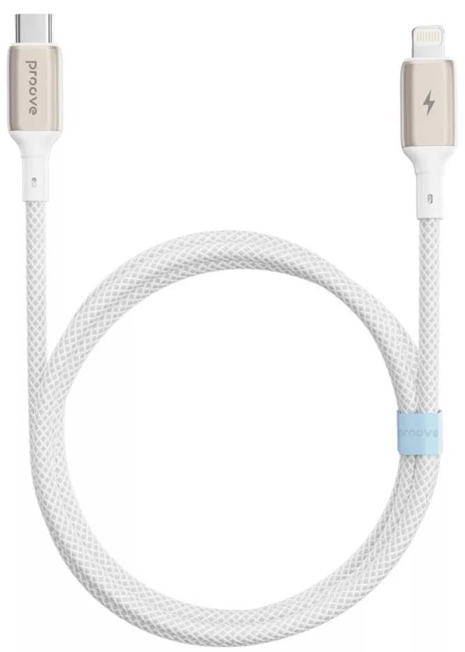Кабель синхронизації даних Proove Dense Metal Type-C to Lightning 27W 1m White (CCDM27002102)