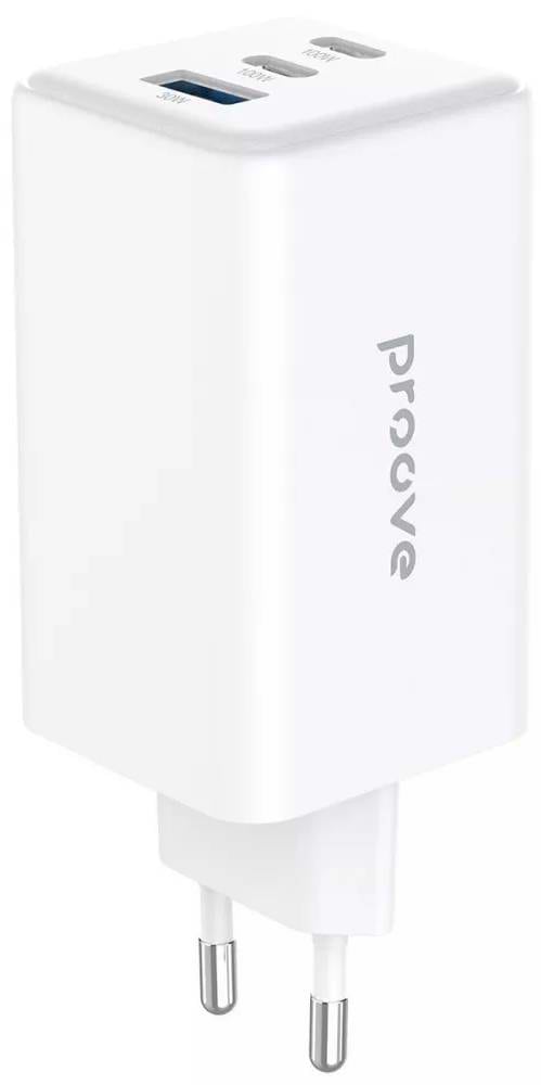 Фото - Сетевое зарядное устройство Proove Pocket GaN 100W (2Type-C + USB) White (WCPG10012202)