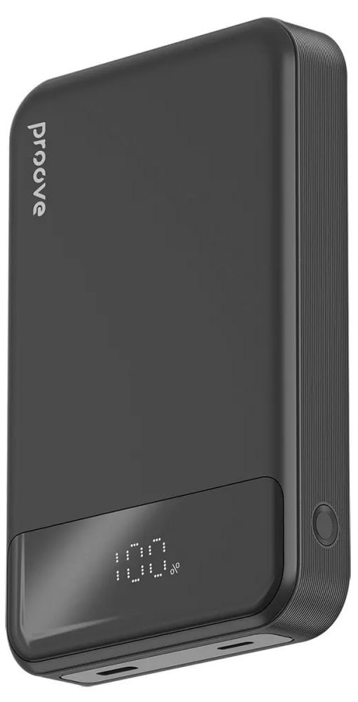 Батарея мобильная Proove Hoodman Magnetic 20W 10000mAh black (2001001934651) - Фото 1