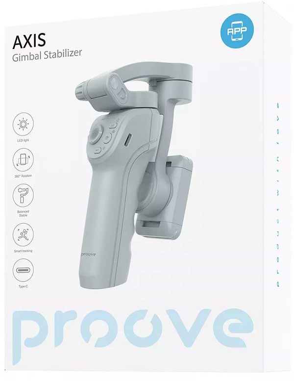 Фото - Уцінка - Тривісьовий ручний стабілізаційний підвіс Proove Axis Gimbal Stabilizer Gray (MPAX00010001)