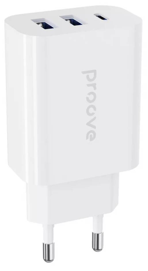 Фото - Мережевий зарядний пристрій Proove Rapid 30W (2 USB + Type-C White (483950003)