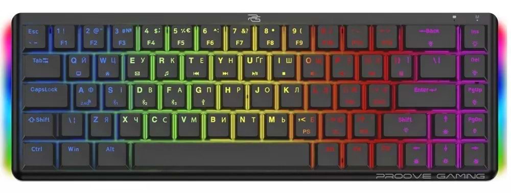 Купити Клавіатура бездротова ігрова Proove Gaming AFK Ukraine Layout Black (WKAFK1022001) - Фото 1 Клавіатура бездротова ігрова Proove Gaming AFK Ukraine Layout Black (WKAFK1022001) - Фото 1