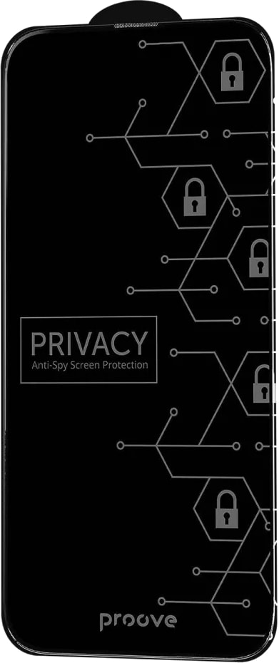 Захисне скло для смартфону Proove Privacy iPhone 12 Pro Max Black (PGPPRI12PM01) - Фото 1