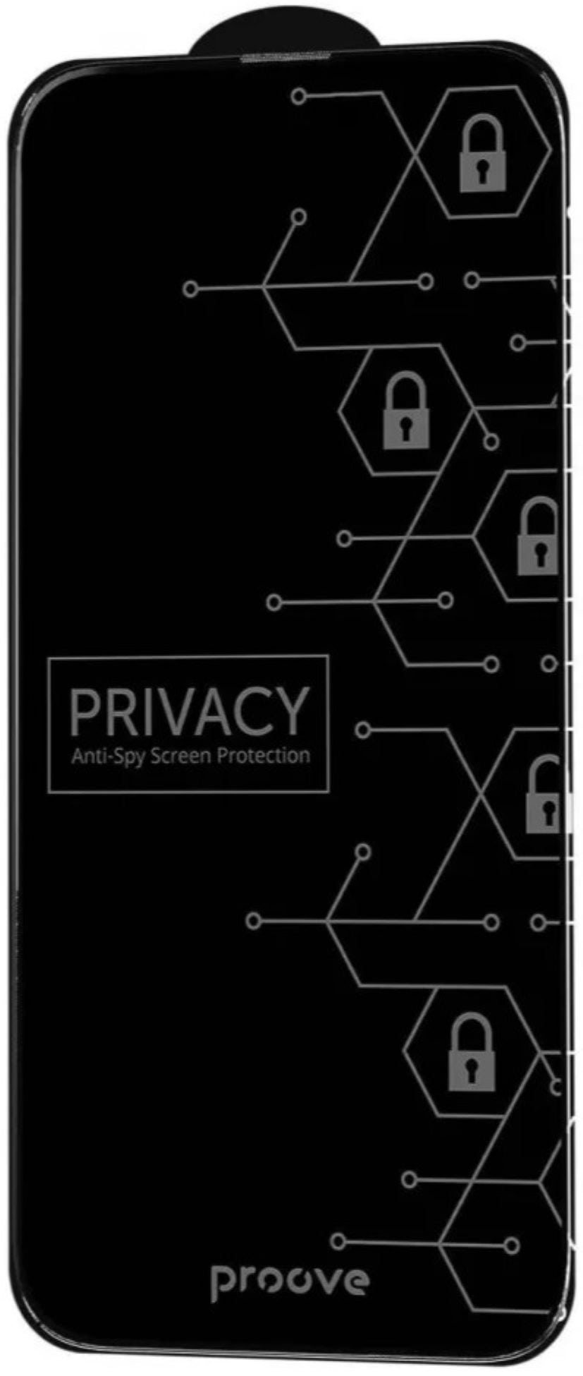 Захисне скло для смартфону Proove Privacy iPhone 16 Pro Max Black (PGPPRI16PM01) - Фото 1