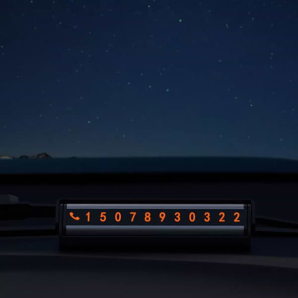 Фото - Парковочная карта Proove Twins Parking Number Plate Black (AATP00000001)