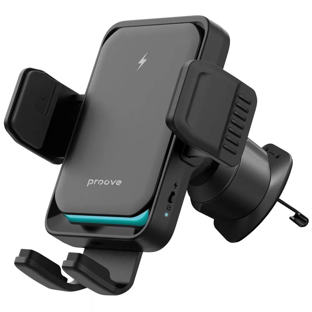 Автотримач з бездротовою зарядкою Proove Sonic Pro 15W Black (WHSP15002001) - Фото 1