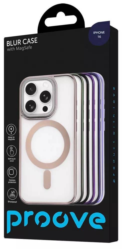 Фото - Чохол для смартфону Proove Blur Case with Magnetic Ring iPhone 16 Deep Purple (PCBCIP160004)