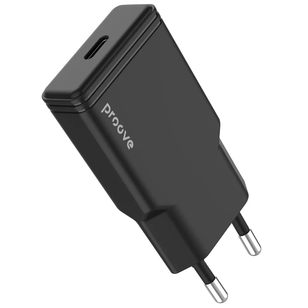 Сетевое зарядное устройство Proove Slender 20W (Type-C) black (WCSS20010001) - Фото 1