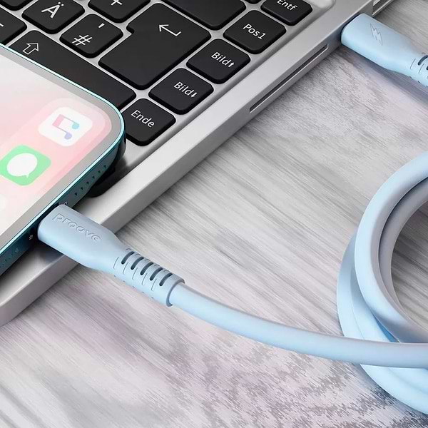 Фото - Кабель синхронизации данных Proove Eternal Type-C to Lightning 27W 1m Light Blue (CCET27002108)