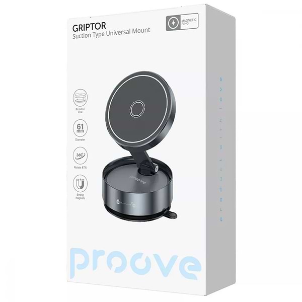 Фото - Автодержатель Proove Griptor Sutction Type Universal Mount gray (CHGRP0000003)