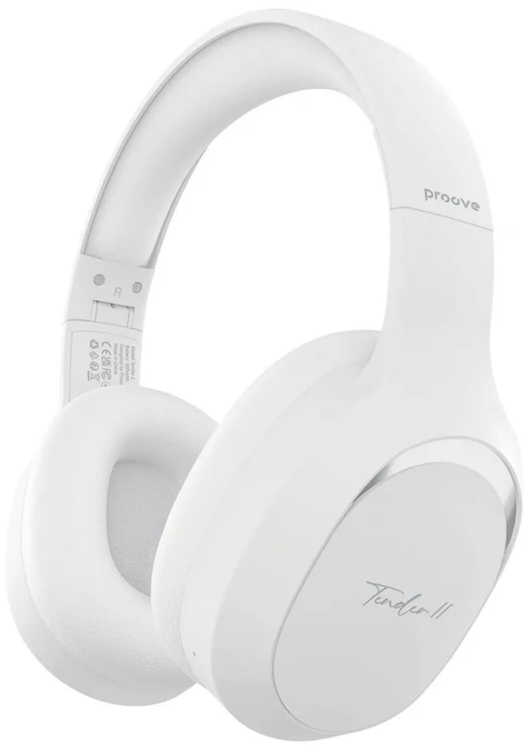 Купить Наушники полноразмерные беспроводные Proove Tender 2 (APP) white (HPTR2001AP02) - Фото 1 Наушники полноразмерные беспроводные Proove Tender 2 (APP) white (HPTR2001AP02) - Фото 1