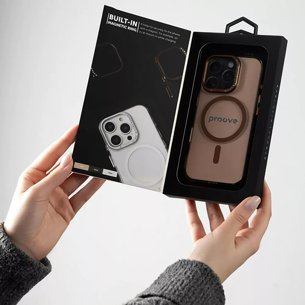 Фото - Чехол для смартфона Proove VS1 Case with Magnetic Ring iPhone 17 Pro gold (PCVSIP17P030)