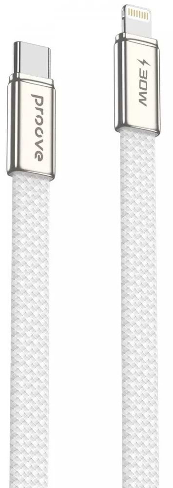 Кабель синхронізації даних Proove AirLine Type-C to Type-C 60W (1m) white (CCAI60002202)