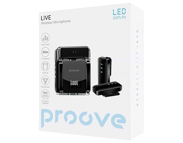 Фото - Уценка - Микрофон для смартфона Proove Live Black (PLWM00012101)