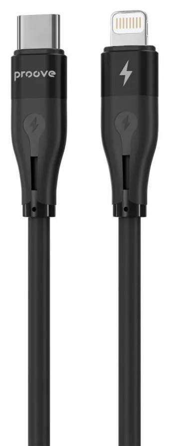 Фото - Кабель синхронізації даних Proove Soft Silicone Type-C to Lightning 27W 1m Black (492060001)